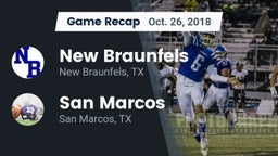 Recap: New Braunfels  vs. San Marcos  2018