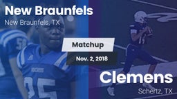 Matchup: New Braunfels High vs. Clemens  2018