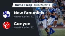 Recap: New Braunfels  vs. Canyon  2019
