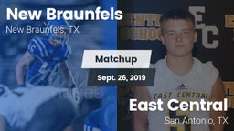 Matchup: New Braunfels High vs. East Central  2019