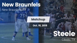 Matchup: New Braunfels High vs. Steele  2019