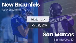 Matchup: New Braunfels High vs. San Marcos  2019
