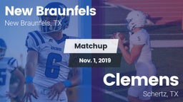 Matchup: New Braunfels High vs. Clemens  2019