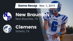 Recap: New Braunfels  vs. Clemens  2019
