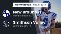 Recap: New Braunfels  vs. Smithson Valley  2019