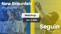 Matchup: New Braunfels High vs. Seguin  2020