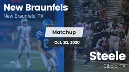 Matchup: New Braunfels High vs. Steele  2020