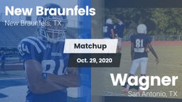 Matchup: New Braunfels High vs. Wagner  2020