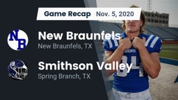 Recap: New Braunfels  vs. Smithson Valley  2020