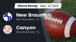Recap: New Braunfels  vs. Canyon  2022