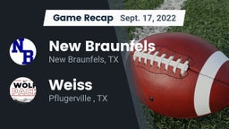 Recap: New Braunfels  vs. Weiss  2022