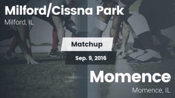 Matchup: Milford/Cissna Park vs. Momence  2016