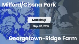 Matchup: Milford/Cissna Park vs. Georgetown-Ridge Farm 2016