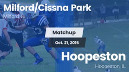 Matchup: Milford/Cissna Park vs. Hoopeston  2016