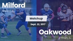 Matchup: Milford/Cissna Park vs. Oakwood  2017