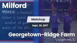 Matchup: Milford/Cissna Park vs. Georgetown-Ridge Farm 2017