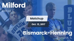 Matchup: Milford/Cissna Park vs. Bismarck-Henning  2017