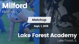 Matchup: Milford  vs. Lake Forest Academy  2018