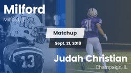 Matchup: Milford  vs. Judah Christian  2018