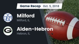 Recap: Milford  vs. Alden-Hebron  2018