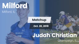Matchup: Milford  vs. Judah Christian  2018
