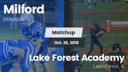 Matchup: Milford  vs. Lake Forest Academy  2018