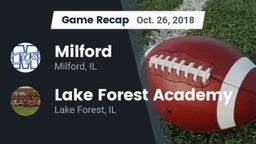 Recap: Milford  vs. Lake Forest Academy  2018