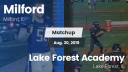 Matchup: Milford  vs. Lake Forest Academy  2019