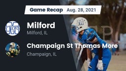 Recap: Milford  vs. Champaign St Thomas More  2021