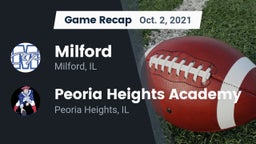 Recap: Milford  vs. Peoria Heights Academy 2021