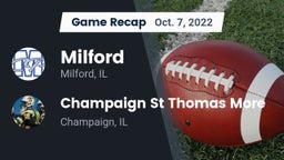 Recap: Milford  vs. Champaign St Thomas More  2022