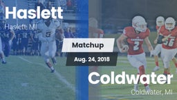Matchup: Haslett  vs. Coldwater  2018