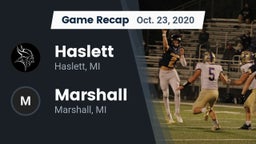 Recap: Haslett  vs. Marshall  2020