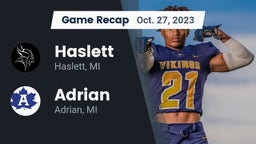 Recap: Haslett  vs. Adrian  2023