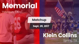 Matchup: Memorial  vs. Klein Collins  2017