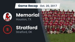 Recap: Memorial  vs. Stratford  2017