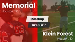 Matchup: Memorial  vs. Klein Forest  2017