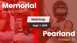 Matchup: Memorial  vs. Pearland  2018