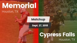 Matchup: Memorial  vs. Cypress Falls  2018