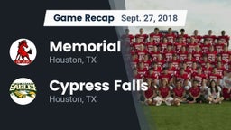 Recap: Memorial  vs. Cypress Falls  2018