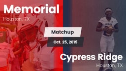 Matchup: Memorial  vs. Cypress Ridge  2019