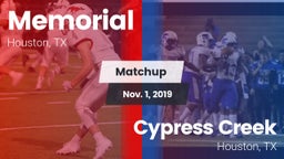 Matchup: Memorial  vs. Cypress Creek  2019