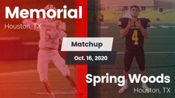 Matchup: Memorial  vs. Spring Woods  2020