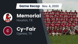 Recap: Memorial  vs. Cy-Fair  2020