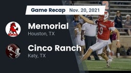 Recap: Memorial  vs. Cinco Ranch  2021