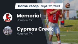 Recap: Memorial  vs. Cypress Creek  2023