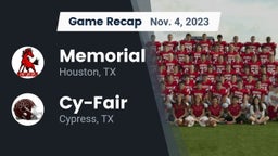 Recap: Memorial  vs. Cy-Fair  2023