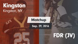 Matchup: Kingston  vs. FDR (JV) 2016