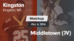 Matchup: Kingston  vs. Middletown (JV) 2016