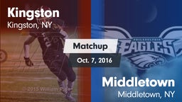 Matchup: Kingston  vs. Middletown  2016